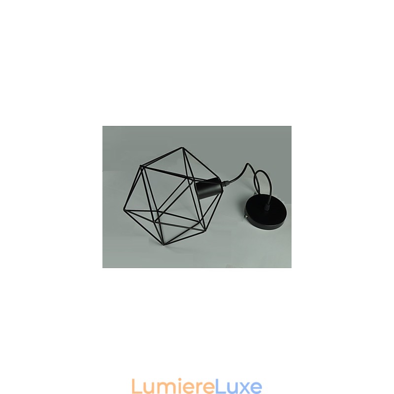 Lustre vintage de style européen en forme de diamant noir