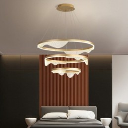 Suspension Golden Wave Ripple 3 lumières