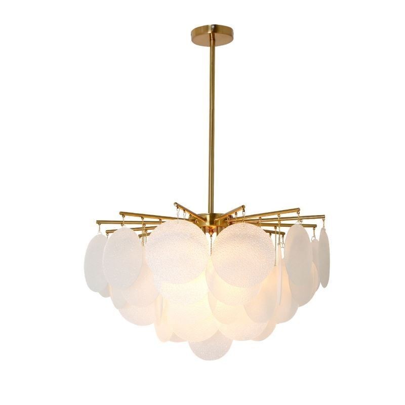 Suspension moderne à 6 lampes en forme de verre