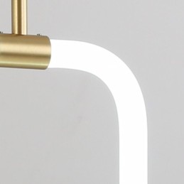 Plafonnier suspendu moderne et simple en laiton