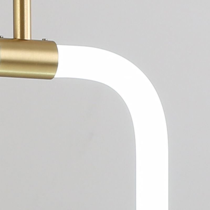 Plafonnier suspendu moderne et simple en laiton