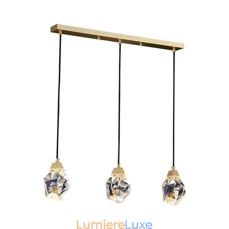 Mini plafonnier suspendu en forme de boule de cristal simple