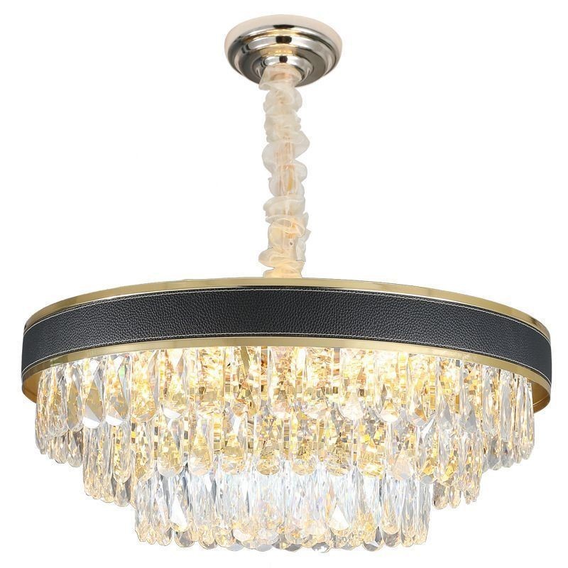 Suspension moderne en cristal, 9, 12 ou 16 lumières