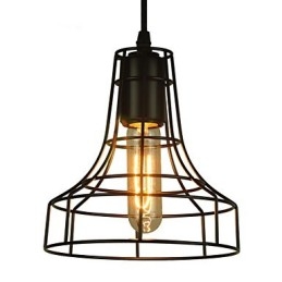Lustre vintage de style européen pour suspension noire