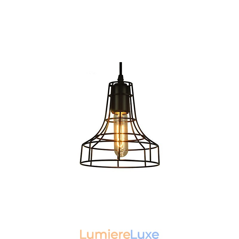 Lustre vintage de style européen pour suspension noire
