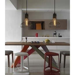 Lustre vintage de style européen pour suspension noire