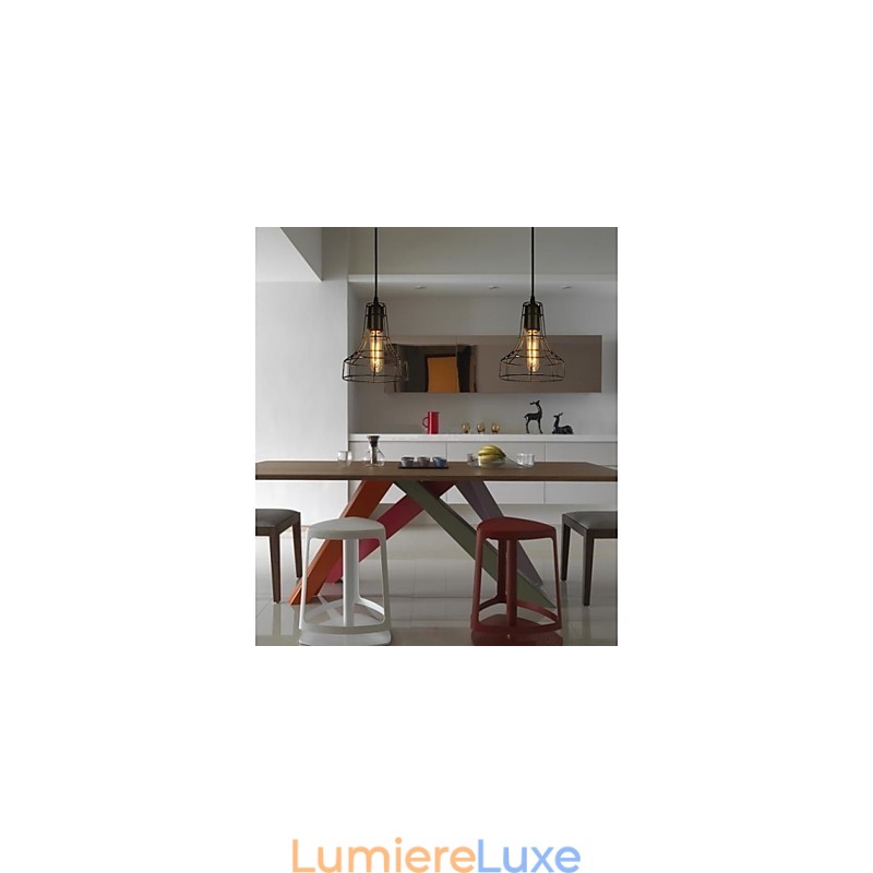 Lustre vintage de style européen pour suspension noire