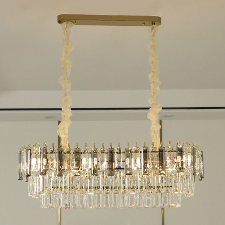 Suspension rectangulaire en cristal Suspension rectangulaire en cristal
