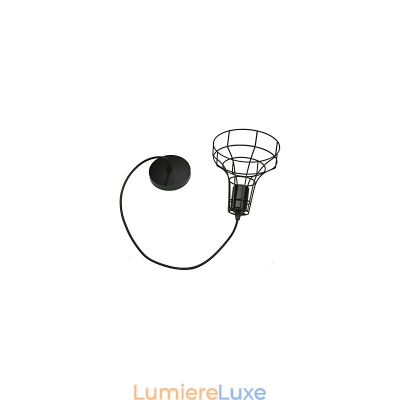 Lustre vintage de style européen pour suspension noire