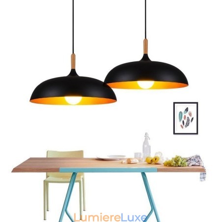 Suspension moderne et minimaliste, luminaire décoratif noir et blanc Suspension moderne et minimaliste, luminaire décoratif noir et blanc