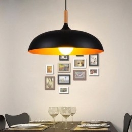 Suspension moderne et minimaliste, luminaire décoratif noir et blanc