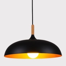 Suspension moderne et minimaliste, luminaire décoratif noir et blanc