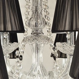 Lustre en cristal élégant avec 12 lumières
