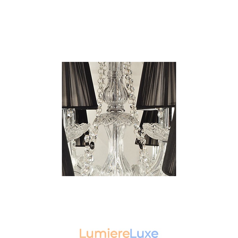 Lustre en cristal élégant avec 12 lumières