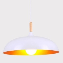 Suspension moderne et minimaliste, luminaire décoratif noir et blanc