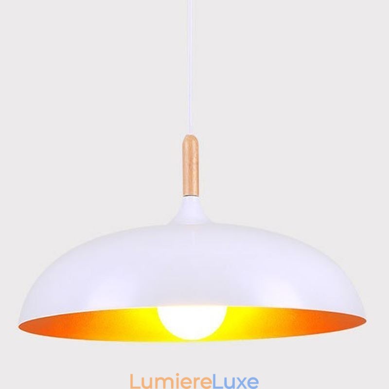 Suspension moderne et minimaliste, luminaire décoratif noir et blanc