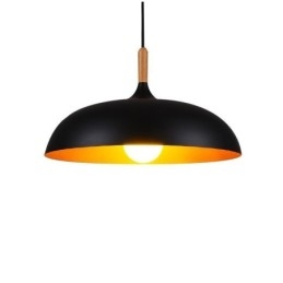 Suspension moderne et minimaliste, luminaire décoratif noir et blanc