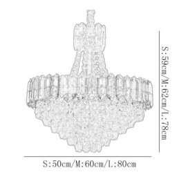 Suspension en cristal, luminaire suspendu conique