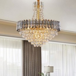 Suspension en cristal, luminaire suspendu conique