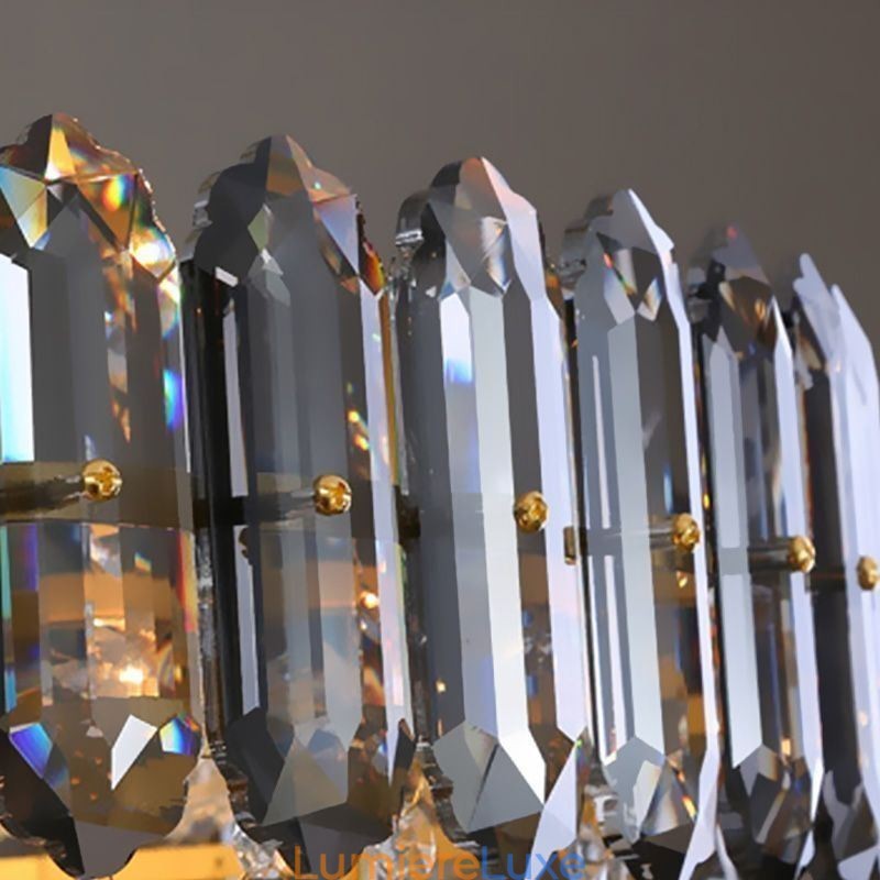 Suspension en cristal, luminaire suspendu conique