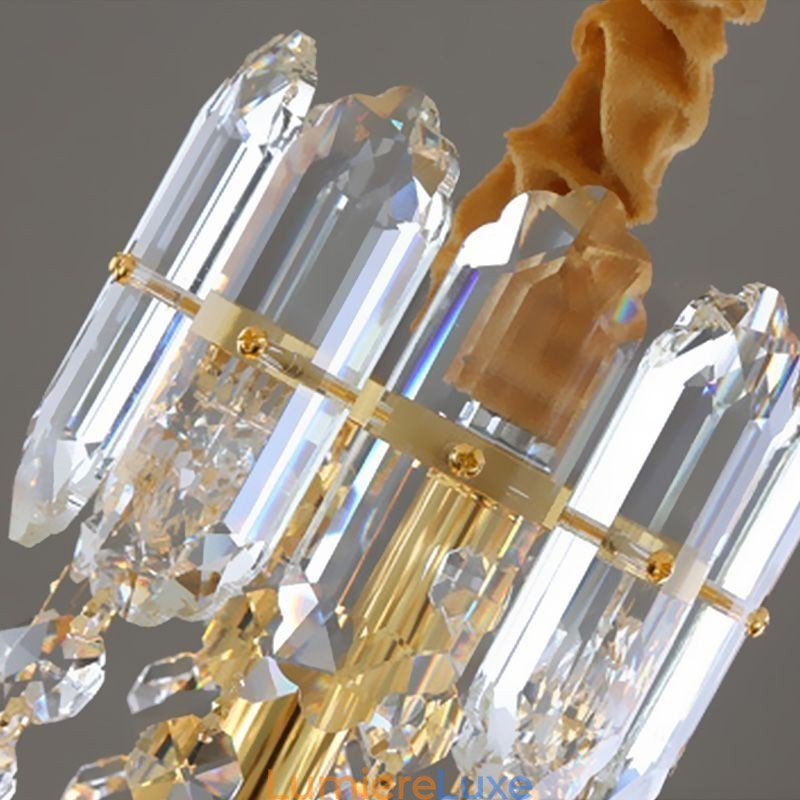 Suspension en cristal, luminaire suspendu conique