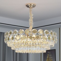 Plafonnier suspendu en cristal moderne
