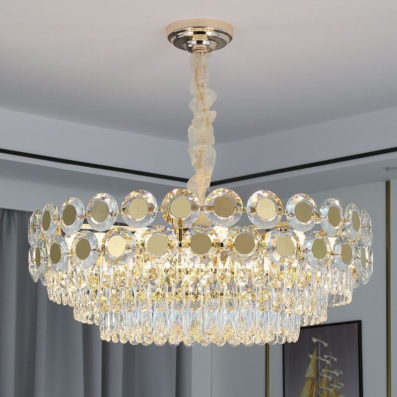 Plafonnier suspendu en cristal moderne