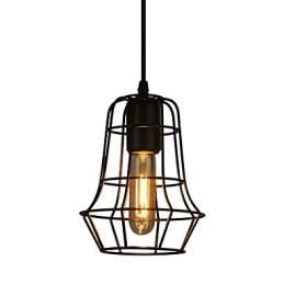 Lustre vintage élégant de style européen pour suspension noire