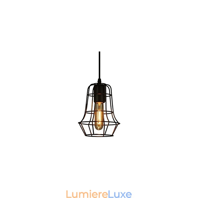 Lustre vintage élégant de style européen pour suspension noire