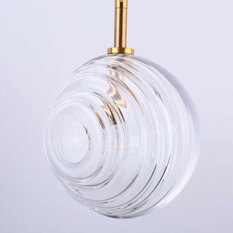 Suspension en verre créative et décorative en forme de globe en verre pour loft
