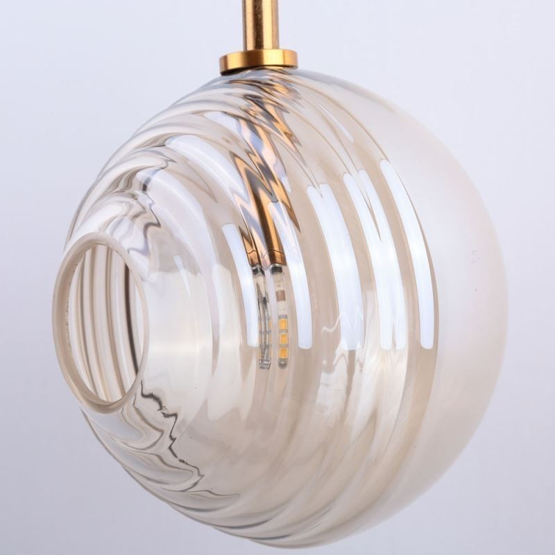 Suspension en verre créative et décorative en forme de globe en verre pour loft