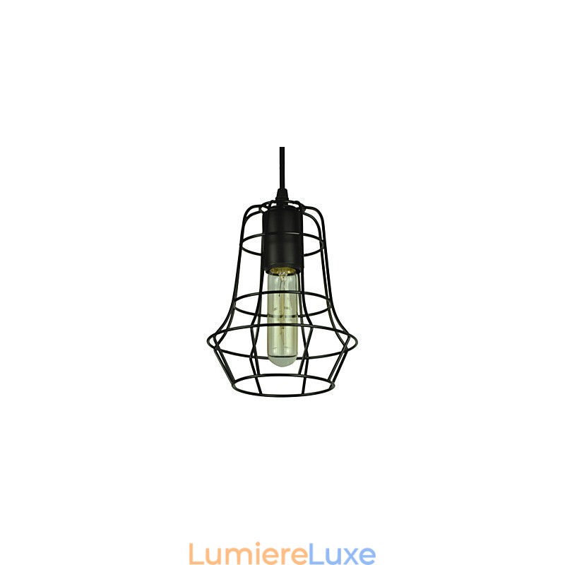 Lustre vintage élégant de style européen pour suspension noire