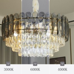 Plafonnier suspendu en cristal