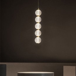 Suspension décorative en perles acryliques