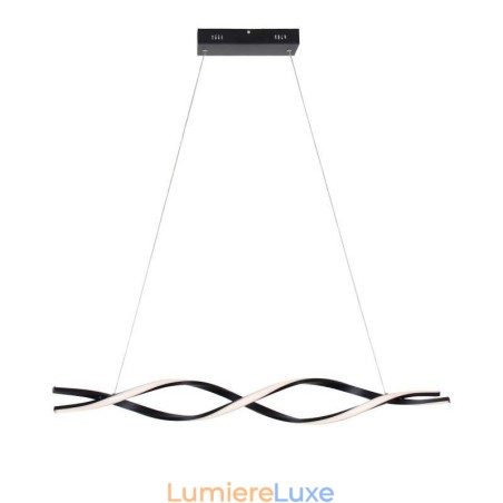 Luminaires suspendus modernes en forme de vague noire Luminaires suspendus modernes en forme de vague noire