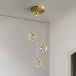 Suspension en acrylique avec spot