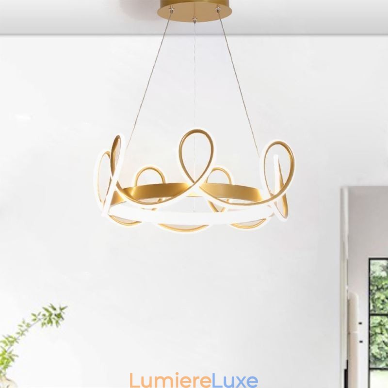 Suspension moderne Couronne Suspension Aluminium 1 Lumière