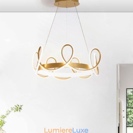Suspension moderne Couronne Suspension Aluminium 1 Lumière Suspension moderne Couronne Suspension Aluminium 1 Lumière