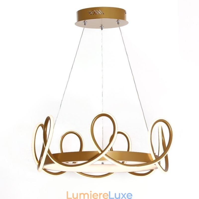 Suspension moderne Couronne Suspension Aluminium 1 Lumière