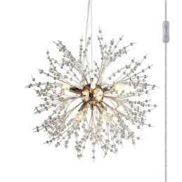 Lustre feu d'artifice 8 lumières, suspension pissenlit