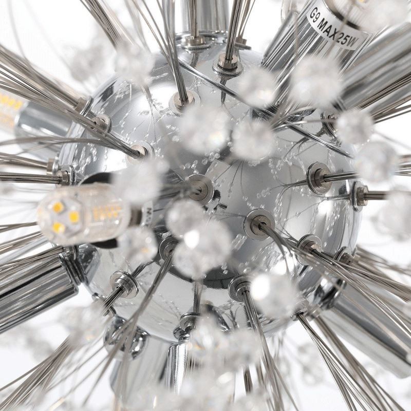 Lustre feu d'artifice 8 lumières, suspension pissenlit