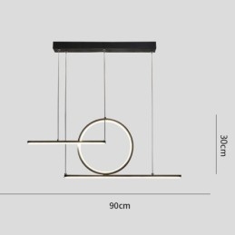 Luminaire suspendu décoratif minimaliste
