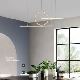 Luminaire suspendu décoratif minimaliste
