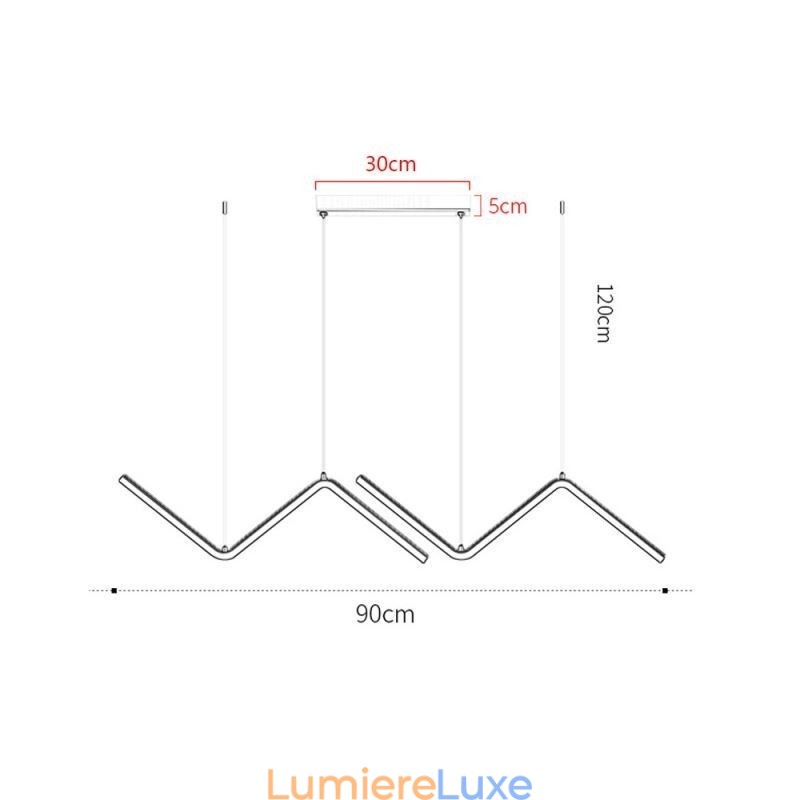 Luminaire suspendu décoratif minimaliste