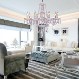 Lustre en cristal électroplaqué Rustic Lodge Crystal