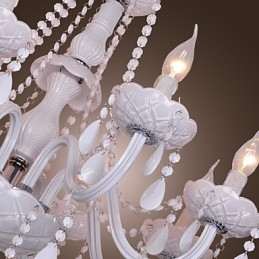 Lustre en cristal électroplaqué Rustic Lodge Crystal