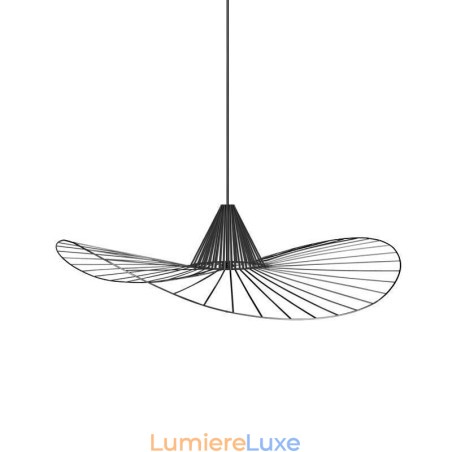 Suspension en fer, lampe simple en forme de chapeau de paille, 1 lumière Suspension en fer, lampe simple en forme de chapeau de paille, 1 lumière