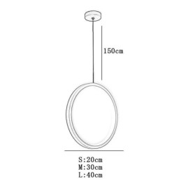 Plafonnier décoratif à suspension minimaliste