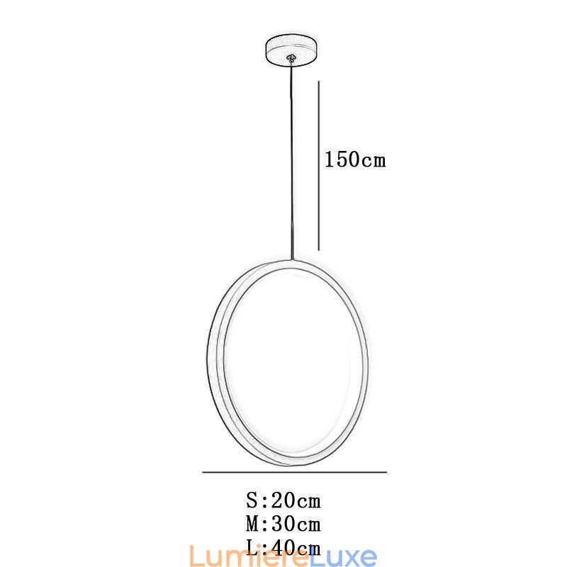 Plafonnier décoratif à suspension minimaliste