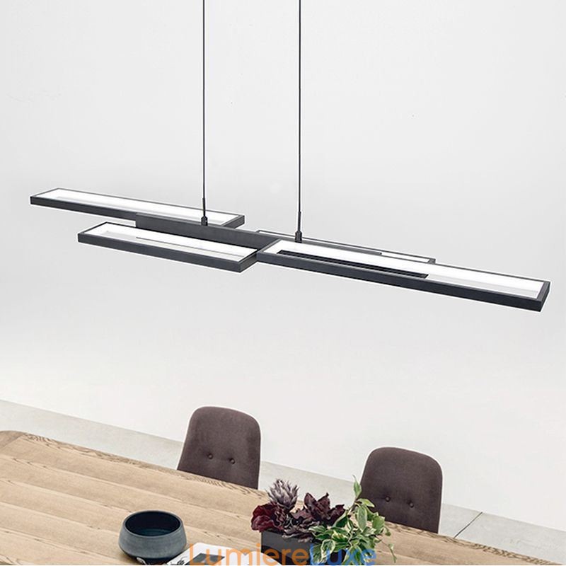 Luminaire suspendu moderne à suspension horizontale